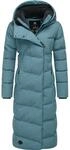 Ragwear Damen atmungsaktiver Wintermantel warmer wasserdichter Steppmantel lang mit