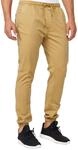 Indicode Herren Fields Stoffhose aus Baumwolle mit 4 Taschen und Tunnelzug