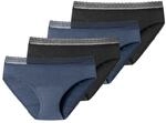 Schiesser - Secret Care - Perioden Slip - 4er Pack (50/52 Schwarz/Flieder)