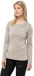 Jack Wolfskin Damen Sky Thermal L/S Wander-Shirt, Pale Sand, L EU