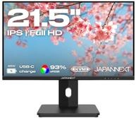 JapanNext Monitor 21,5 Zoll IPS Full HD (1920x1080) | HDR | USB-C-Aufladung (65W)