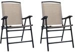 vidaXL 2X Gartenstuhl Klappbar Klappstuhl Campingstuhl Hochlehner Stuhl St&uuml;hle