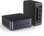 ALLIWAVA H90Pro Mini PC, AMD Ryzen 7 8745HS Mini-Desktop-Computer (8K/16T, bis zu 4,9