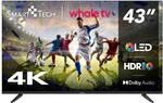 Smart Tech 43QH02V, 43 Zoll (108 cm) UHD-QLED Smart-Fernseher, YouTube, Netflix,