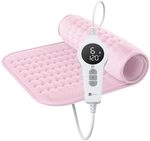 BR Bringer&reg; Infrarot Heizkissen W&auml;rmekissen 60 x 30 cm 6 Stufen Rosa 