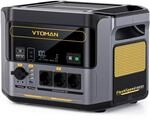 VTOMAN FlashSpeed 1500 Tragbare Powerstation - 1408Wh LiFePO4 Batterie 