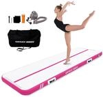 AirTrack Nordic Standard Air Track Matte 3m/4m/5m/6m/7m/8m mit Luftpumpe, Turnmatte