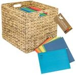 HMF Aufbewahrungskorb f&uuml;r DIN A4 H&auml;ngeregister passend f&uuml;r KALLAX Regal, Korb
