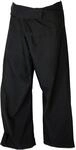 GURU SHOP Fischerhose aus Fester Baumwolle, Wickelhose, Uni schwarz
