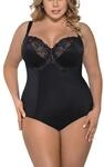 Gorsenia K356 Gala Body Dame Maxi Shapewear Stickerei Soft-Cups Regulierbar EU,
