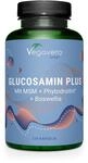 Glucosamin Chondroitin hochdosiert & Vegan | 1000 mg Glucosamin | Mit MSM 