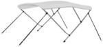 vidaXL 3-Bow Bimini Top Anti-Mehltau Verdeck Bootsverdeck Boot Sonnendach