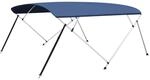 vidaXL 4-Bow Bimini Top Marineblau 243x(230-244) x137 cm