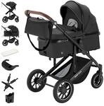 Daliya&reg; FLEXI-PRO M 2in1 Kinderwagen & Buggy (Dunkelgrau Leinen)