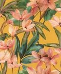 Rasch Selbstklebende Tapete Bl&uuml;ten in Orange Gr&uuml;n Pink 6,00 x 0,53 m | Ohne