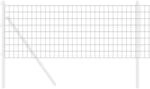 vidaXL Eurozaun Grau 0,6 x 25 m PVC-beschichtetes Eisen, Garten- und...