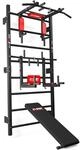 K-Sport: Trainingsset Sprossenwand + Dip Station, Klimmzugstange & Trainingsbank I
