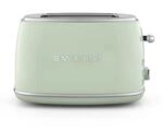 SWEISS Vintage-Toaster GRS7, 2 Schlitze, 6 Br&auml;unungsstufen, Auftaufunktion, F&uuml;r