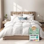 Beautissu Ganzjahresdecke Federbettdecke 155x220 cm mit 100% Daunen & Federn &ndash; Made