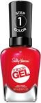 Sally Hansen Miracle Gel Nagellack ohne k&uuml;nstliches UV-Licht Red Eye, Neon-Rot, mit