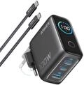 Anker 100W USB C Ladeger&auml;t, Laptop Ladeger&auml;t, kompaktes 3-Port GaN Wandladeger&auml;t,