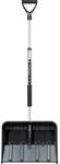 Prosperplast Schneeschieber Telescopic, Schwarz &ndash; robuste Kunststoff-Schneeschaufel