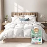 Beautissu Ganzjahresdecke Federbettdecke 135x200 cm mit 100% Daunen & Federn &ndash; Made