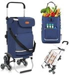 Sekey XXL Einkaufstrolley Treppensteiger mit 3 R&auml;dern, Einkaufswagen f&uuml;r...