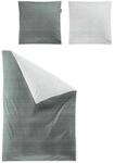 Irisette Mako-Satin Bettw&auml;sche Wave 8557 Salbei, 1 Bettbezug 135 x 200 cm + 1