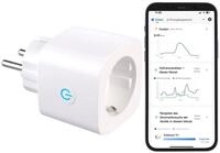 Luminea Home Control Energiemesser: 2in1-WLAN-Steckdose mit bidirektionaler