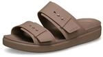 Crocs Damen Brooklyn Buckle Low Wedge Sandal, Latte, Gr&ouml;&szlig;e 42, latte, 41/42 EU