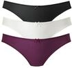 PETITE FLEUR Damen String atmungsaktiv, Jacquardspitze hinten