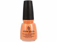 China Glaze Nail Lacquer with Hardner - Lacquered Effect - peachy Keen, 1er...