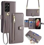 Handykette kompatibel mit Samsung Galaxy S21 Ultra | Leder Handyh&uuml;lle mit