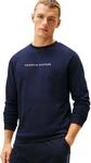 Tommy Hilfiger Herren Sweatshirt Track Top mit Rundhalsausschnitt, Blau (Desert Sky),
