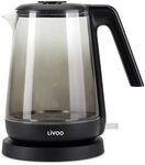 Livoo - Wasserkocher aus Glas, 1,7 l, DOD216N, 1850 W, 2200 W, Borosilikatglas,