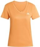 adidas Women's Workout Essentials V-Neck T-Shirt, Pure Orange, S