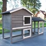 zooprinz Kaninchenstall, Hasenstall &ndash; aus massivem Vollholz ideal f&uuml;r...
