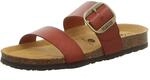 Plakton Damen Pantoletten Rock braun Gr. 39