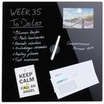 Relaxdays Magnettafel, beschreibbar, inkl. 3 Magnete & Stift, abwischbar, Rahmenlos,