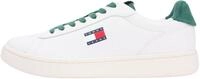 Tommy Jeans Herren Cupsole Sneaker Archive '98 aus Leder, Wei&szlig; (Ecru/Shadow Pine),