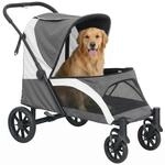 PawHut Hundewagen Hundebuggy klappbar f&uuml;r gro&szlig;e Hunde & Katzen bis 30 kg