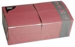Papstar Servietten / Tissueservietten bordeaux (250 St&uuml;ck), 33 x 33 cm, 3-lagig,
