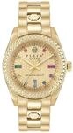 Philipp Plein Queen Crystal Uhr f&uuml;r Damen in der Farbe Gold mit Armband aus