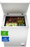 CHiQ Gefriertruhe,142 L Gefrierschrank 39 dB| mit LED, 4 Sterne Gefrierfach, -32&deg;C