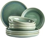 M&Auml;SER Serie Elina Uno, Modernes Keramik Teller Set mit unregelm&auml;&szlig;iger...