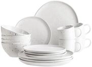 M&Auml;SER 934007 Serie Andoro, Semi-matt gl&auml;nzendes Vintage Geschirr-Set f&uuml;r 4