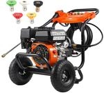 VEVOR Benzin-Hochdruckreiniger, 3500 PSI 10 L/min, 2,6 GPM Terrassenreinger mit