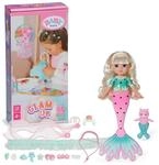 BABY Born Glam Up Sparkle Meerjungfrauenpuppe mit Styling-Zubeh&ouml;r |...