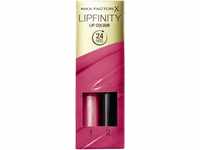 3 x Max Factor Lipfinity Lipstick Two Step New In Box - 024 Stay Cheerful